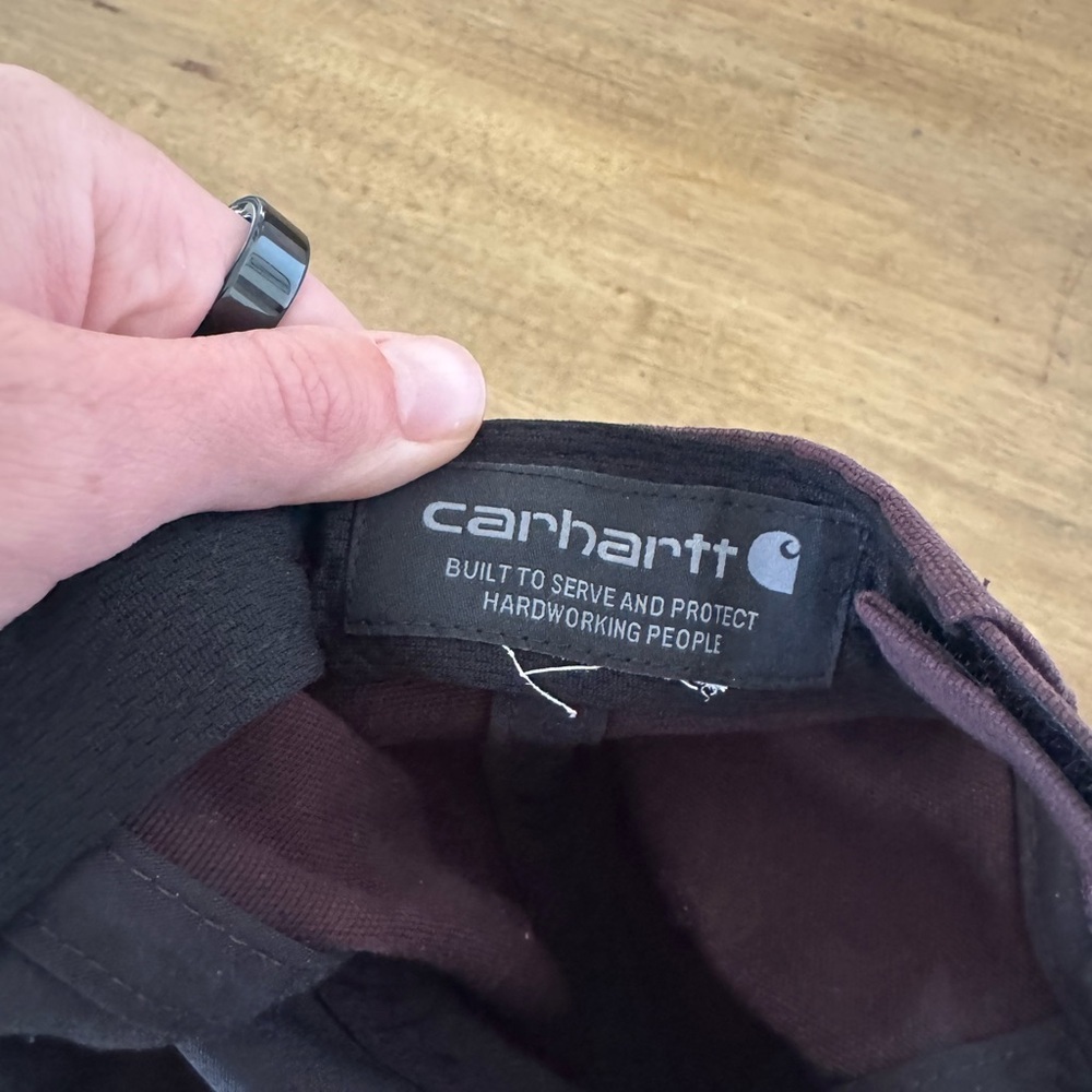 Carhartt Men's/ Women’s Unisex Cotton Canvas Cap (BlackBerry)​ - Picture 4 of 4